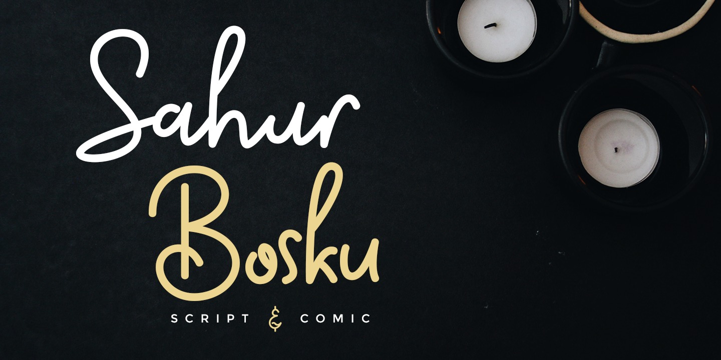 Пример шрифта Sahur Bosku #1